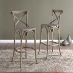 Gear Bar Stool by Modway - Black / Gray / Midnight Blue / Natural / Walnut / White (EEI-5563)