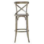 Gear Bar Stool by Modway - Black / Gray / Midnight Blue / Natural / Walnut / White (EEI-5563)