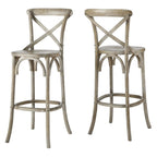 Gear Bar Stool by Modway - Black / Gray / Midnight Blue / Natural / Walnut / White (EEI-5563)