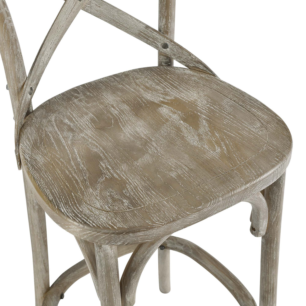 Gear Bar Stool by Modway - Black / Gray / Midnight Blue / Natural / Walnut / White (EEI-5563)