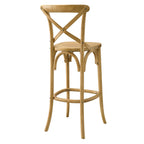 Gear Bar Stool by Modway - Black / Gray / Midnight Blue / Natural / Walnut / White (EEI-5563)