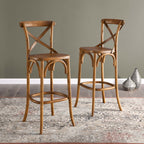 Gear Bar Stool by Modway - Black / Gray / Midnight Blue / Natural / Walnut / White (EEI-5563)