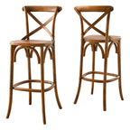 Gear Bar Stool by Modway - Black / Gray / Midnight Blue / Natural / Walnut / White (EEI-5563)