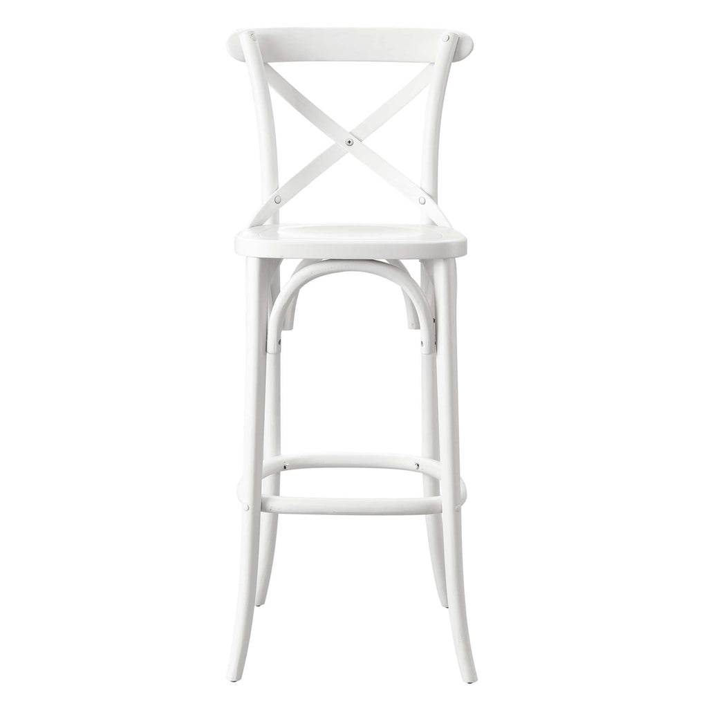 Gear Bar Stool by Modway - Black / Gray / Midnight Blue / Natural / Walnut / White (EEI-5563)