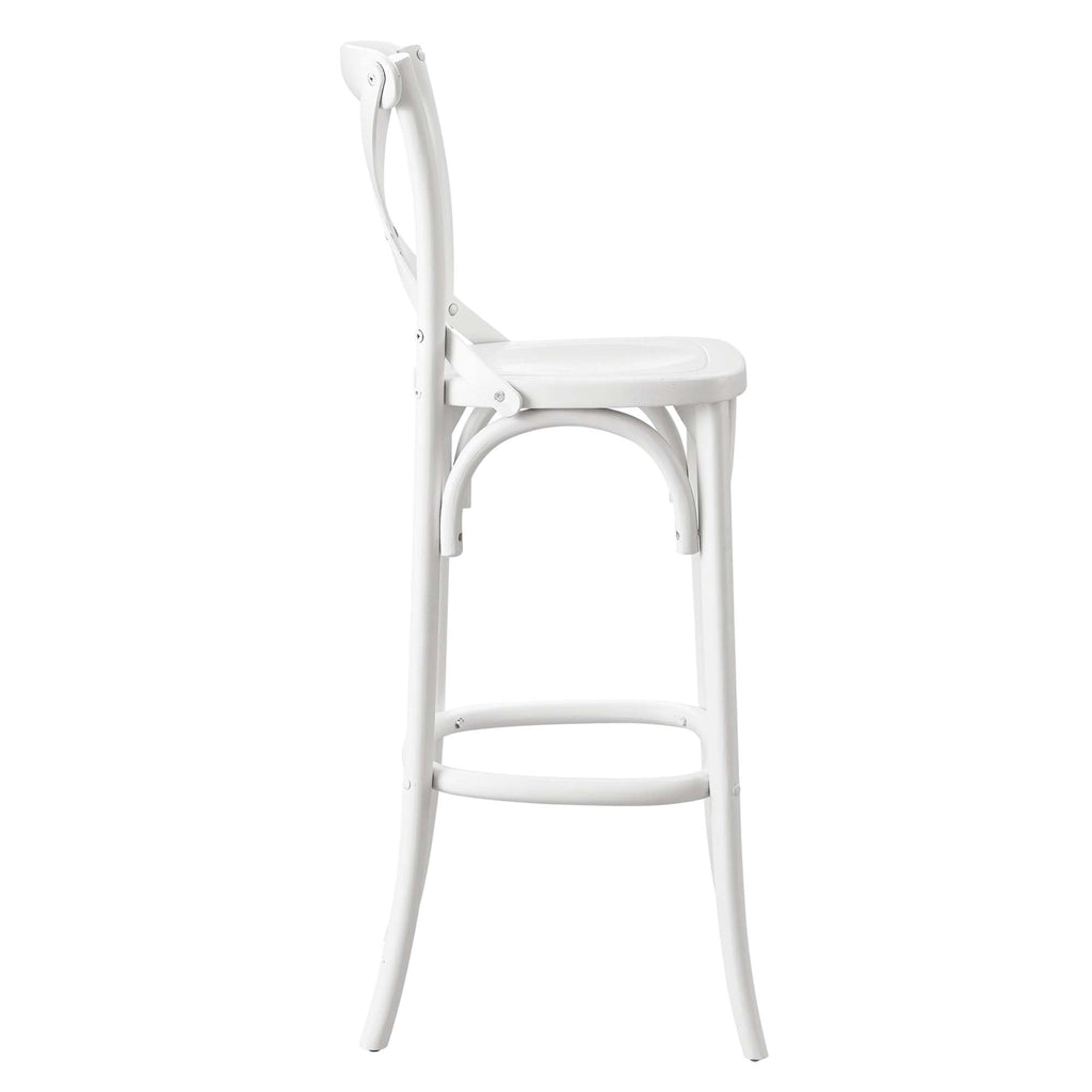 Gear Bar Stool by Modway - Black / Gray / Midnight Blue / Natural / Walnut / White (EEI-5563)