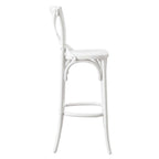 Gear Bar Stool by Modway - Black / Gray / Midnight Blue / Natural / Walnut / White (EEI-5563)