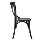 Gear Dining Side Chair by Modway - Black / Gray / Midnight Blue / Natural / Walnut / White