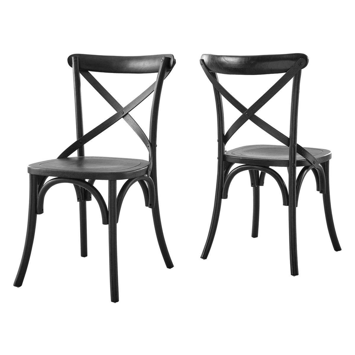 Gear Dining Side Chair by Modway - Black / Gray / Midnight Blue / Natural / Walnut / White