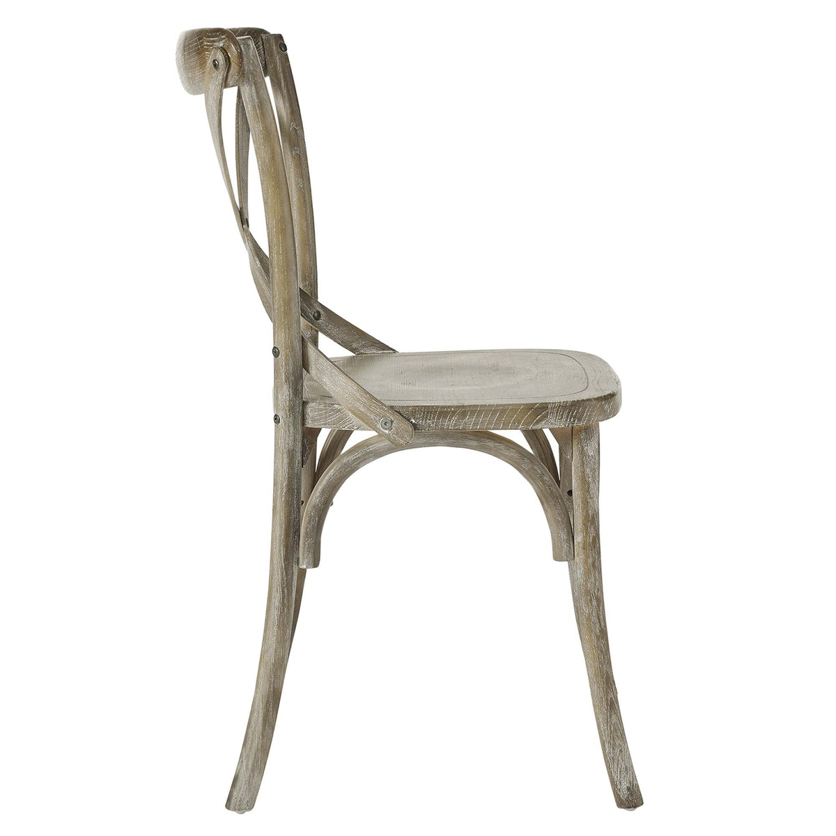 Gear Dining Side Chair by Modway - Black / Gray / Midnight Blue / Natural / Walnut / White