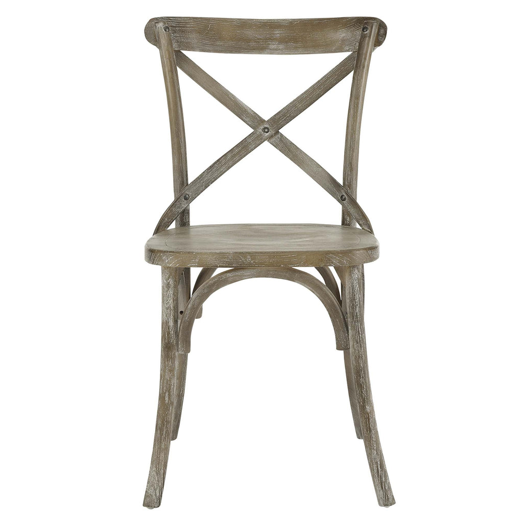 Gear Dining Side Chair by Modway - Black / Gray / Midnight Blue / Natural / Walnut / White