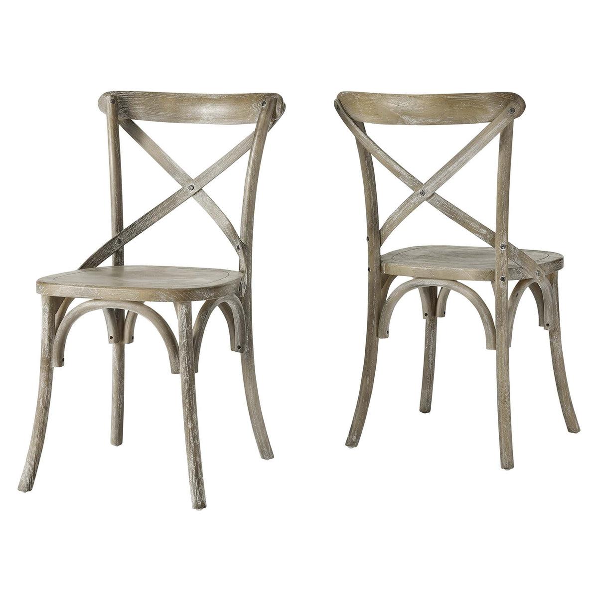 Gear Dining Side Chair by Modway - Black / Gray / Midnight Blue / Natural / Walnut / White