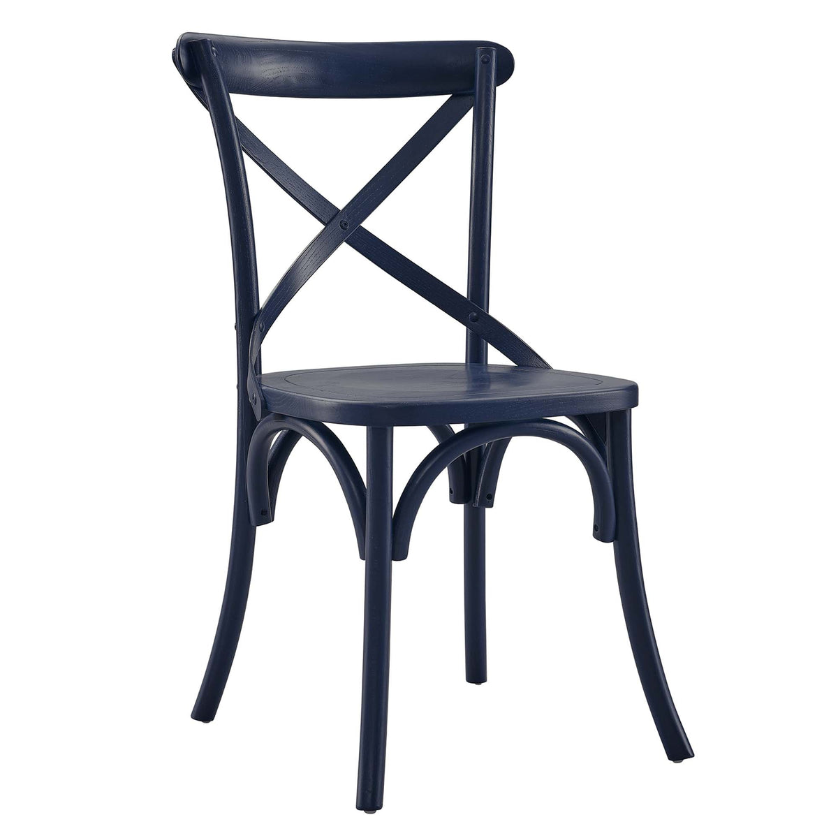 Gear Dining Side Chair by Modway - Black / Gray / Midnight Blue / Natural / Walnut / White