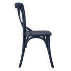 Gear Dining Side Chair by Modway - Black / Gray / Midnight Blue / Natural / Walnut / White