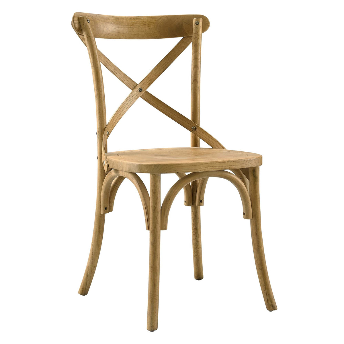 Gear Dining Side Chair by Modway - Black / Gray / Midnight Blue / Natural / Walnut / White