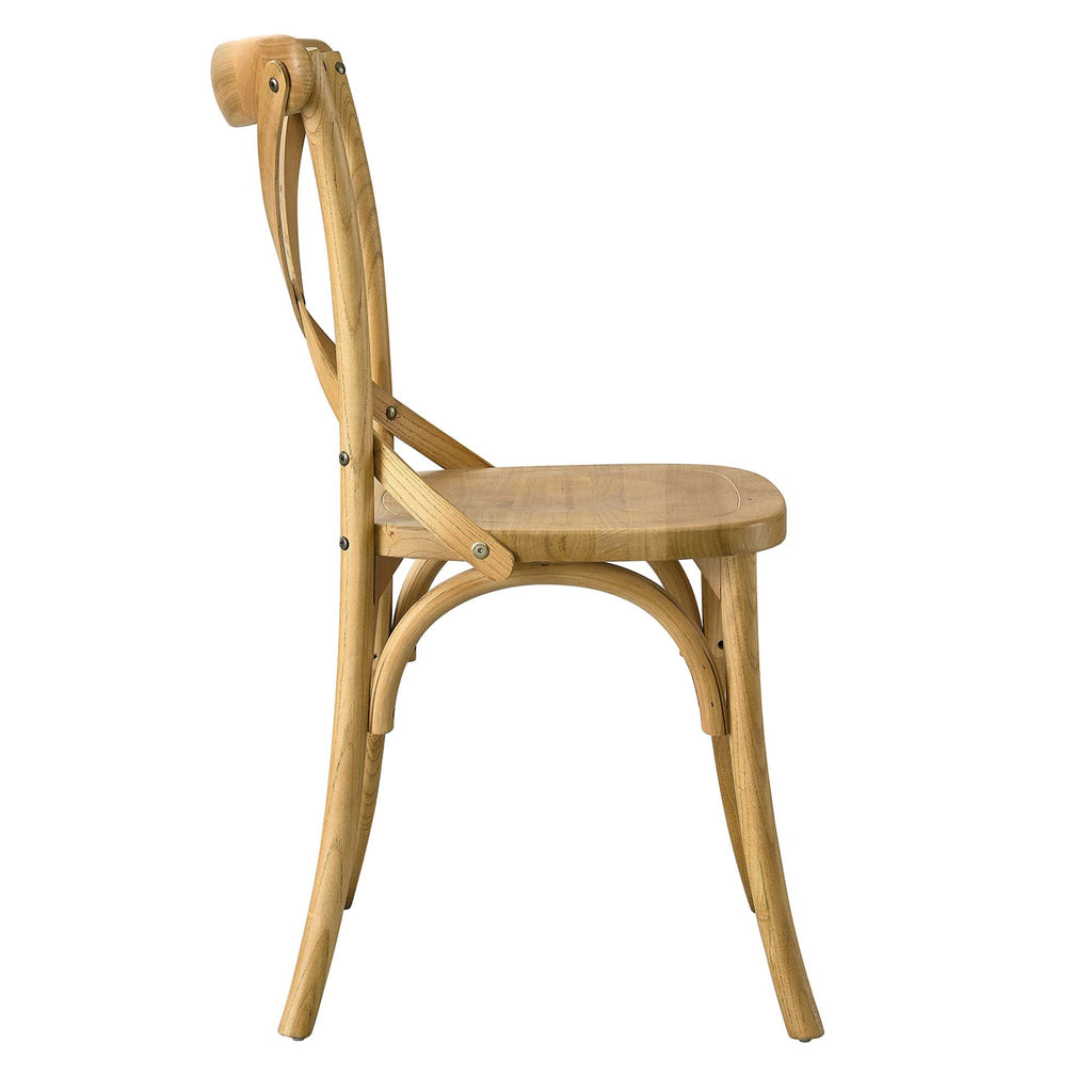 Gear Dining Side Chair by Modway - Black / Gray / Midnight Blue / Natural / Walnut / White