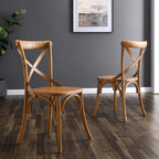Gear Dining Side Chair by Modway - Black / Gray / Midnight Blue / Natural / Walnut / White