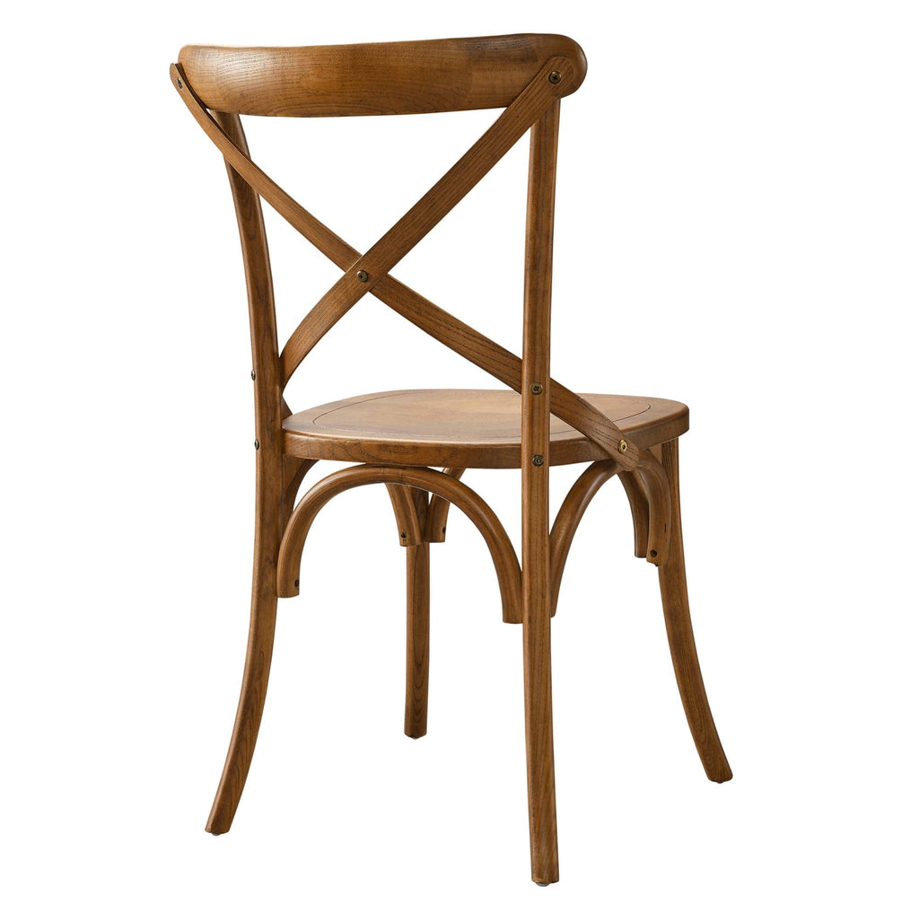 Gear Dining Side Chair by Modway - Black / Gray / Midnight Blue / Natural / Walnut / White