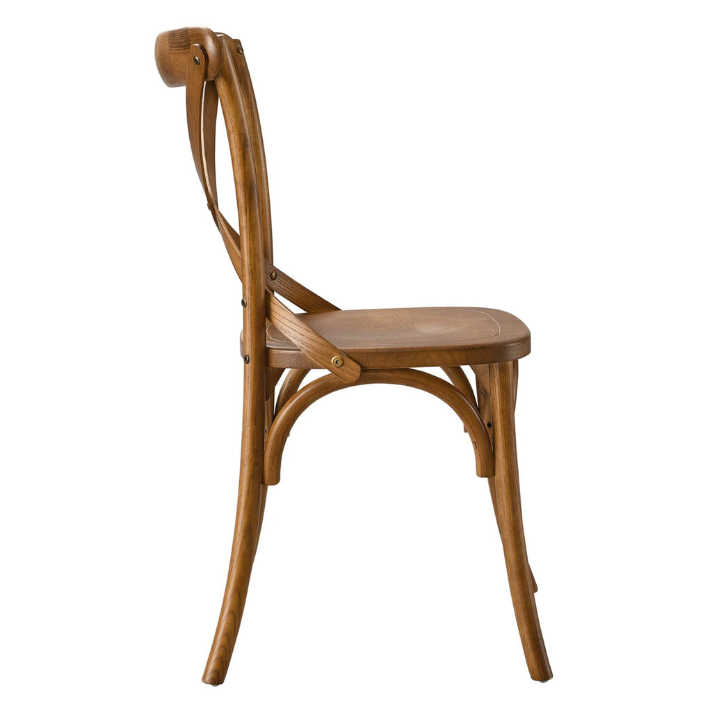 Gear Dining Side Chair by Modway - Black / Gray / Midnight Blue / Natural / Walnut / White