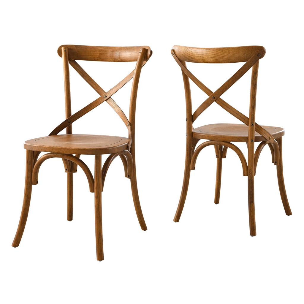 Gear Dining Side Chair by Modway - Black / Gray / Midnight Blue / Natural / Walnut / White