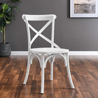 Gear Dining Side Chair by Modway - Black / Gray / Midnight Blue / Natural / Walnut / White