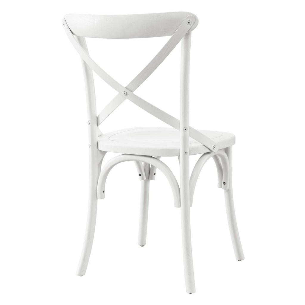 Gear Dining Side Chair by Modway - Black / Gray / Midnight Blue / Natural / Walnut / White