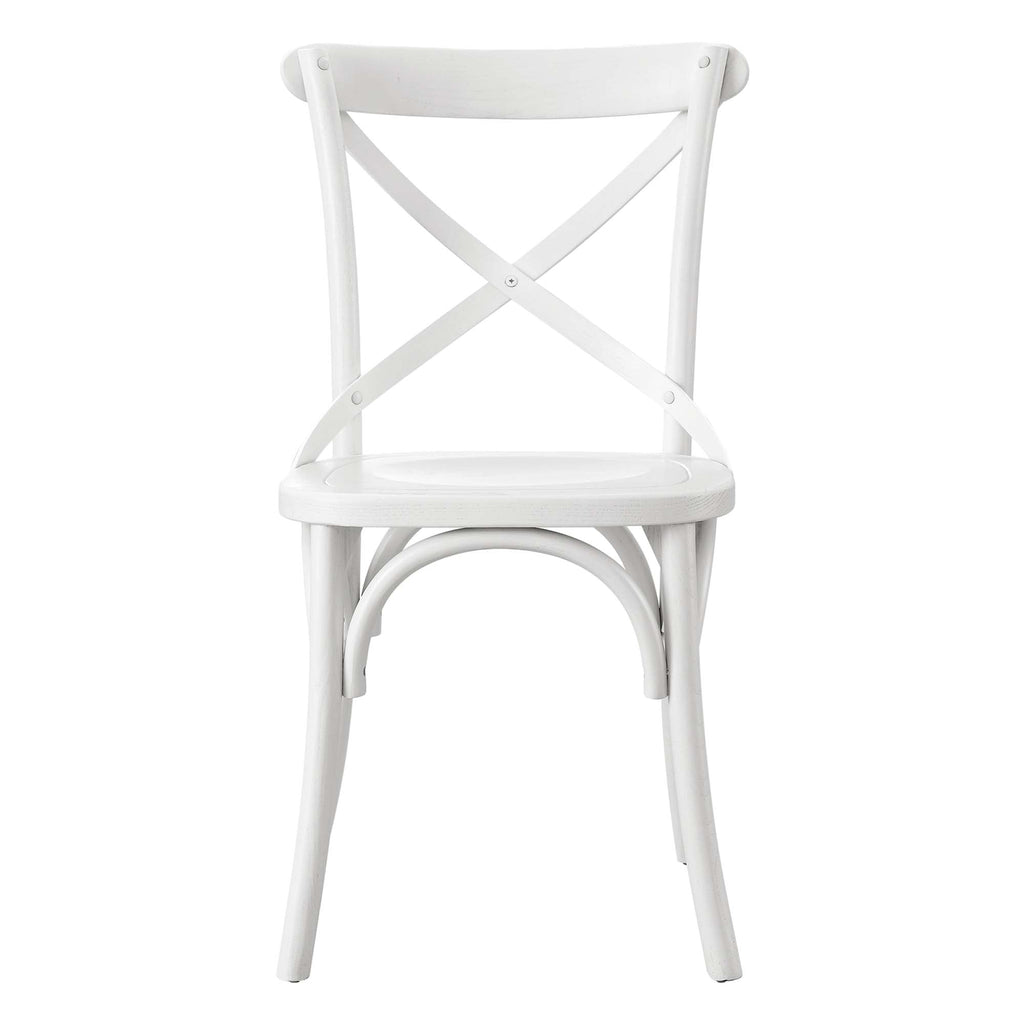 Gear Dining Side Chair by Modway - Black / Gray / Midnight Blue / Natural / Walnut / White