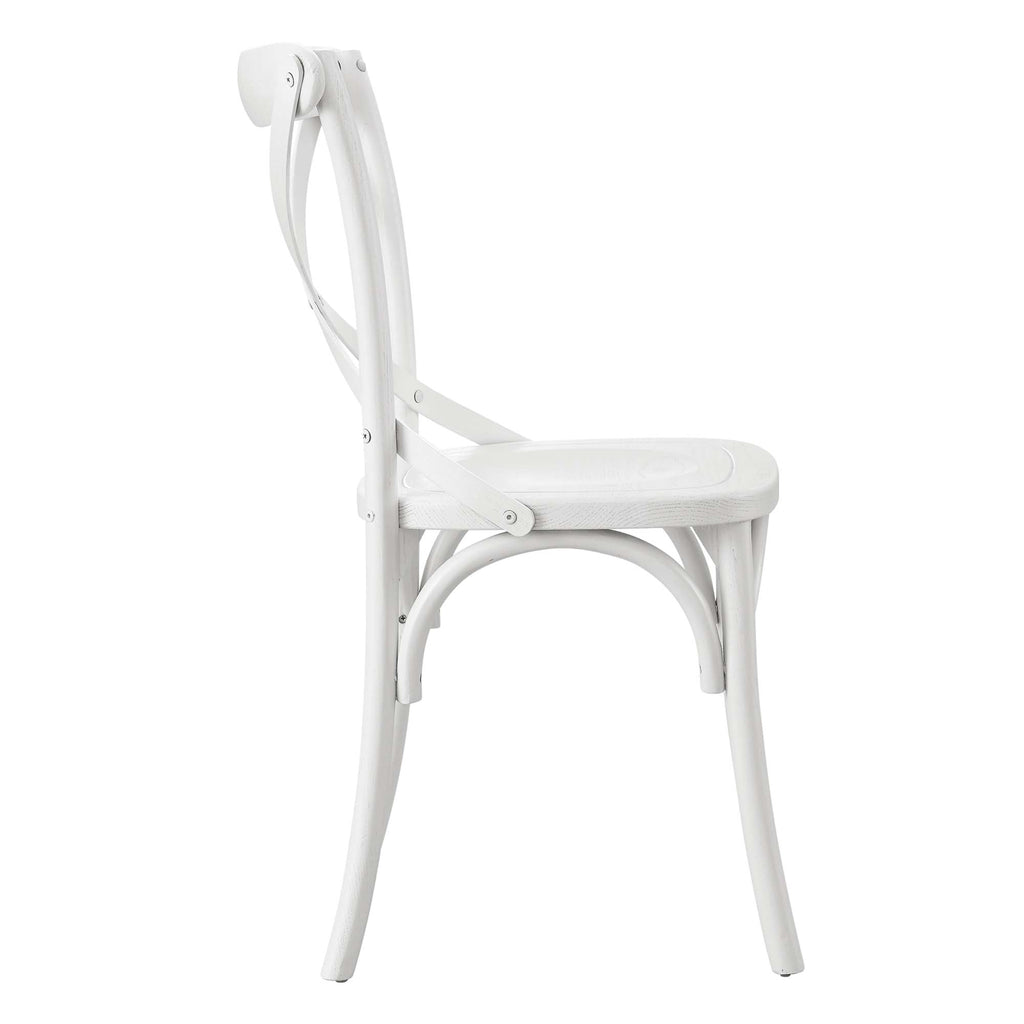 Gear Dining Side Chair by Modway - Black / Gray / Midnight Blue / Natural / Walnut / White