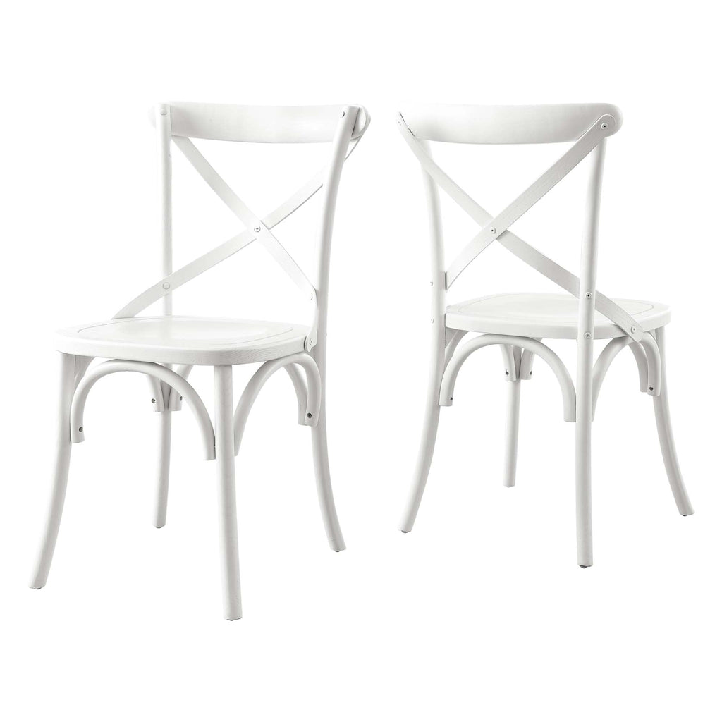 Gear Dining Side Chair by Modway - Black / Gray / Midnight Blue / Natural / Walnut / White