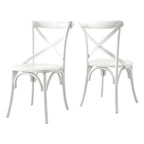 Gear Dining Side Chair by Modway - Black / Gray / Midnight Blue / Natural / Walnut / White