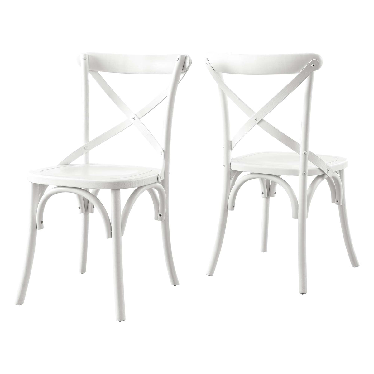 Gear Dining Side Chair by Modway - Black / Gray / Midnight Blue / Natural / Walnut / White
