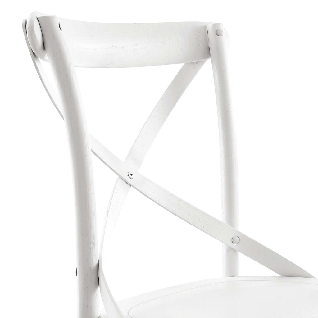Gear Dining Side Chair by Modway - Black / Gray / Midnight Blue / Natural / Walnut / White