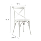 Gear Dining Side Chair by Modway - Black / Gray / Midnight Blue / Natural / Walnut / White