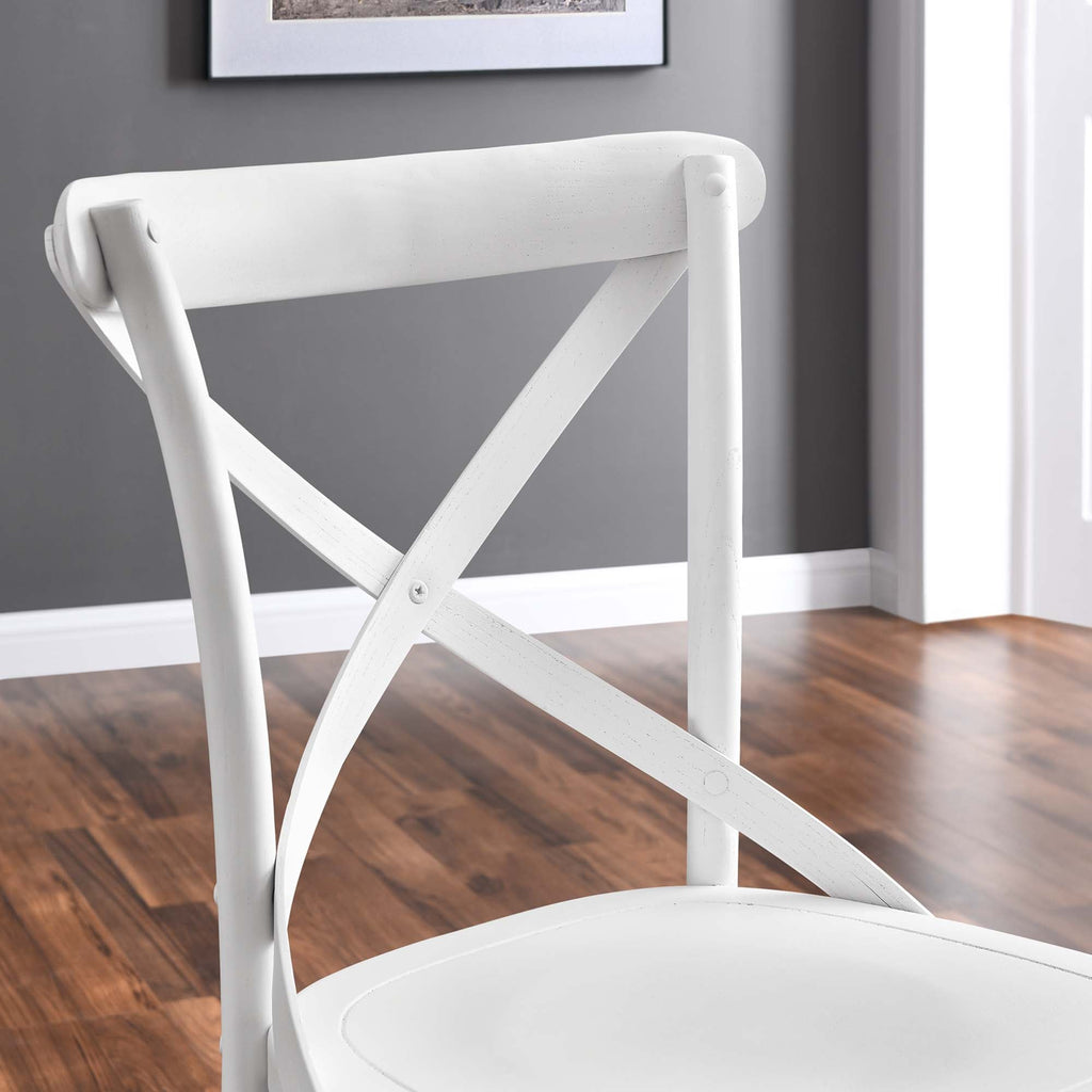 Gear Dining Side Chair by Modway - Black / Gray / Midnight Blue / Natural / Walnut / White