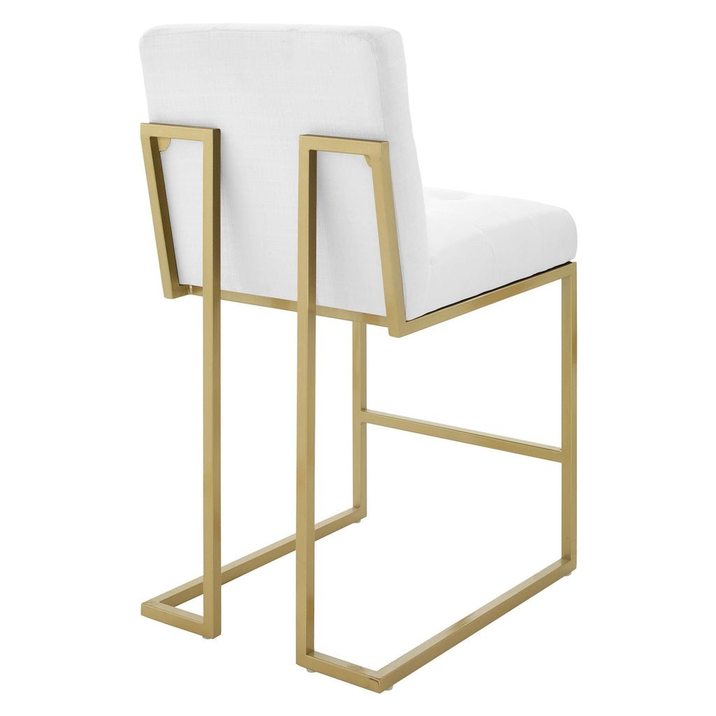 Privy Upholstered Fabric Counter Stool Set of 2 by Modway