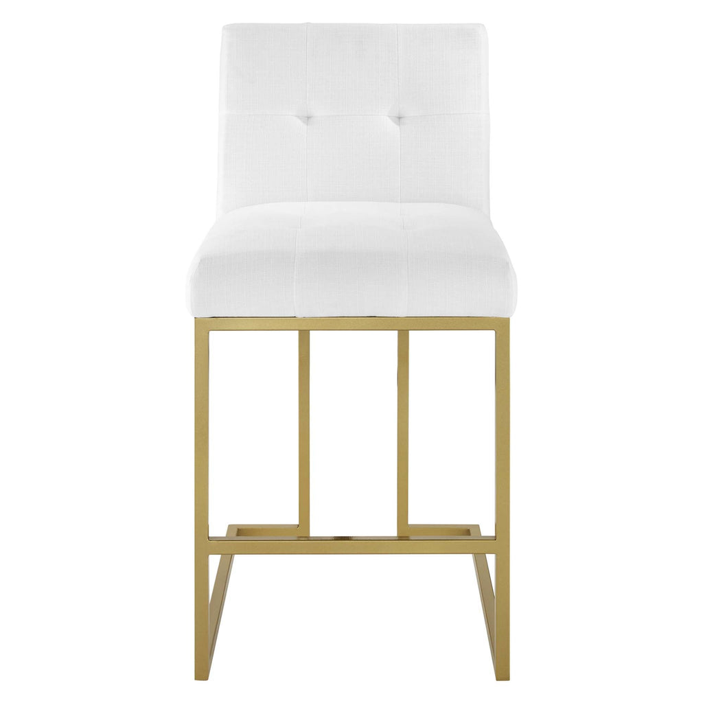 Privy Upholstered Fabric Counter Stool Set of 2 by Modway