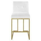 Privy Upholstered Fabric Counter Stool Set of 2 by Modway