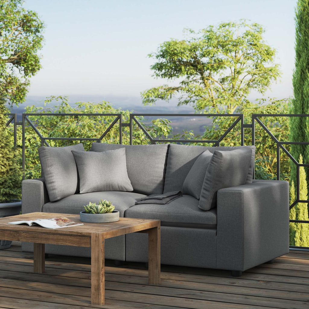 Commix Overstuffed Outdoor Patio Loveseat by Modway