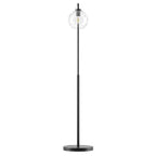 Silo Glass Globe Glass and Metal Floor Lamp by Modway