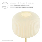 Reprise Glass Sphere Glass and Metal Table Lamp by Modway