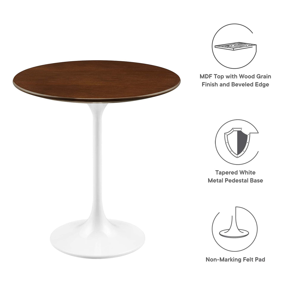 Lippa 20" Round Wood Side Table by Modway - EEI-5679