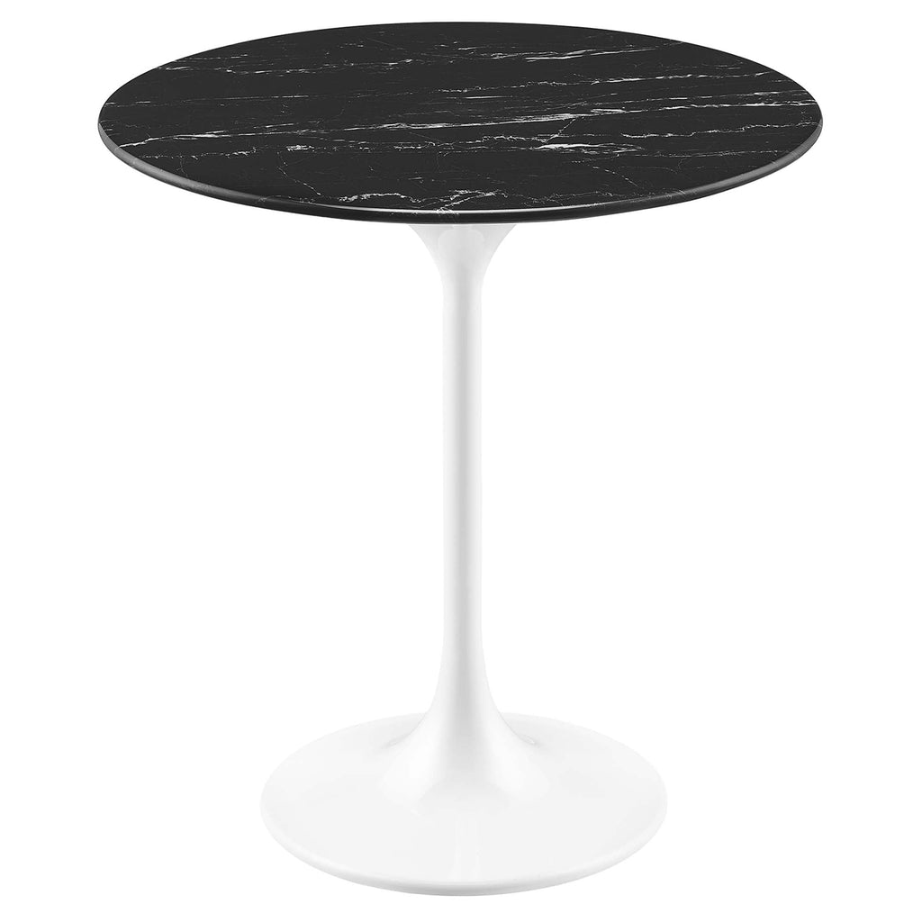 Lippa Round Faux Marble Side Table by Modway