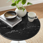 Lippa Round Faux Marble Side Table by Modway