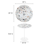 Lippa Round Terrazzo Side Table by Modway
