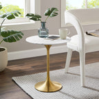 Lippa Round Faux Marble Side Table by Modway