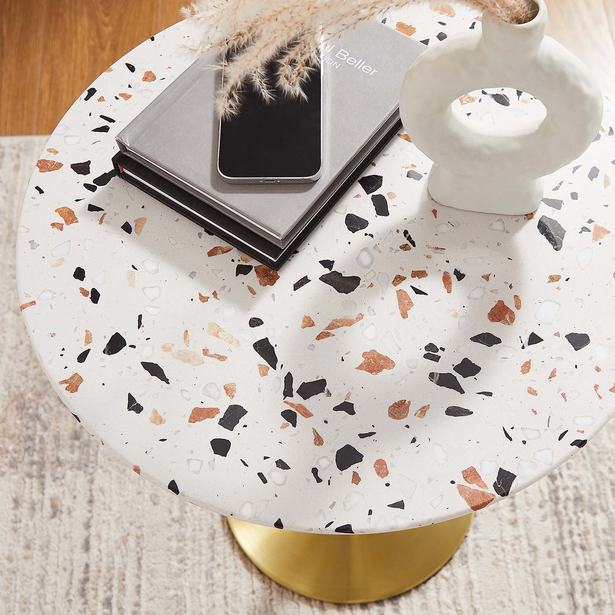 Lippa Round Terrazzo Side Table by Modway