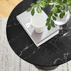 Lippa Round Faux Marble Side Table by Modway