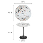 Lippa Round Terrazzo Side Table by Modway