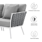 Stance Outdoor Patio Aluminum Small Sectional Sofa by Modway