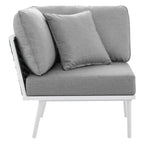 Stance Outdoor Patio Aluminum Small Sectional Sofa by Modway