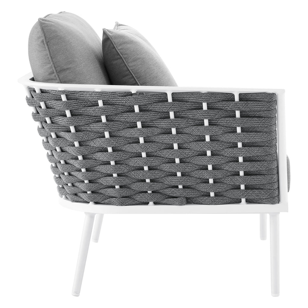 Stance Outdoor Patio Aluminum Large Sectional Sofa by Modway